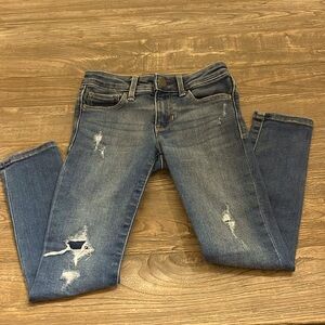 Gap Girls Super Skinny Jeans Distressed